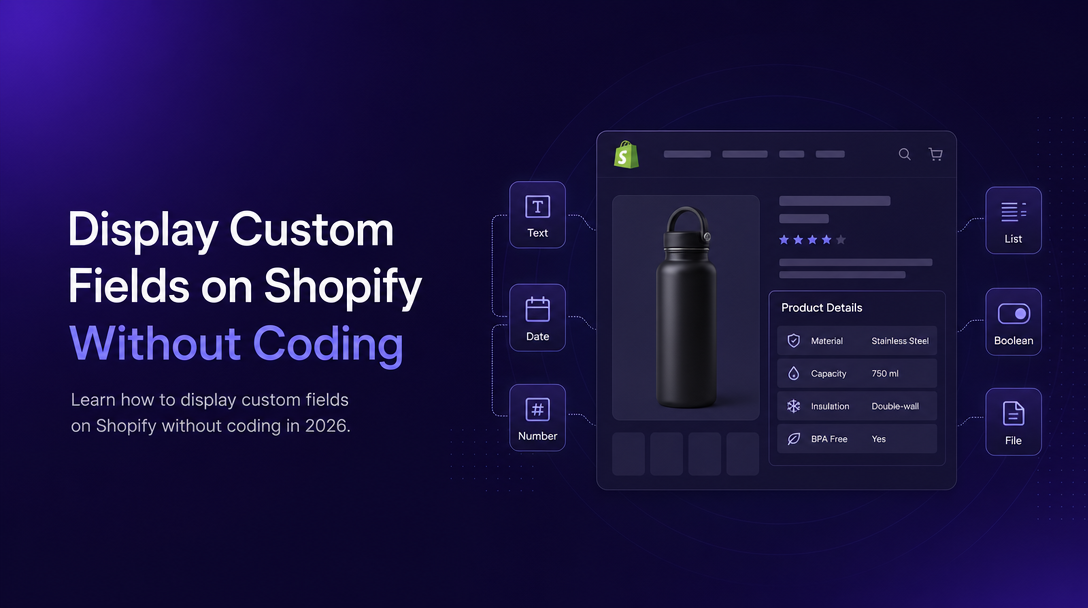 How to Display Custom Fields on Shopify Without Coding image