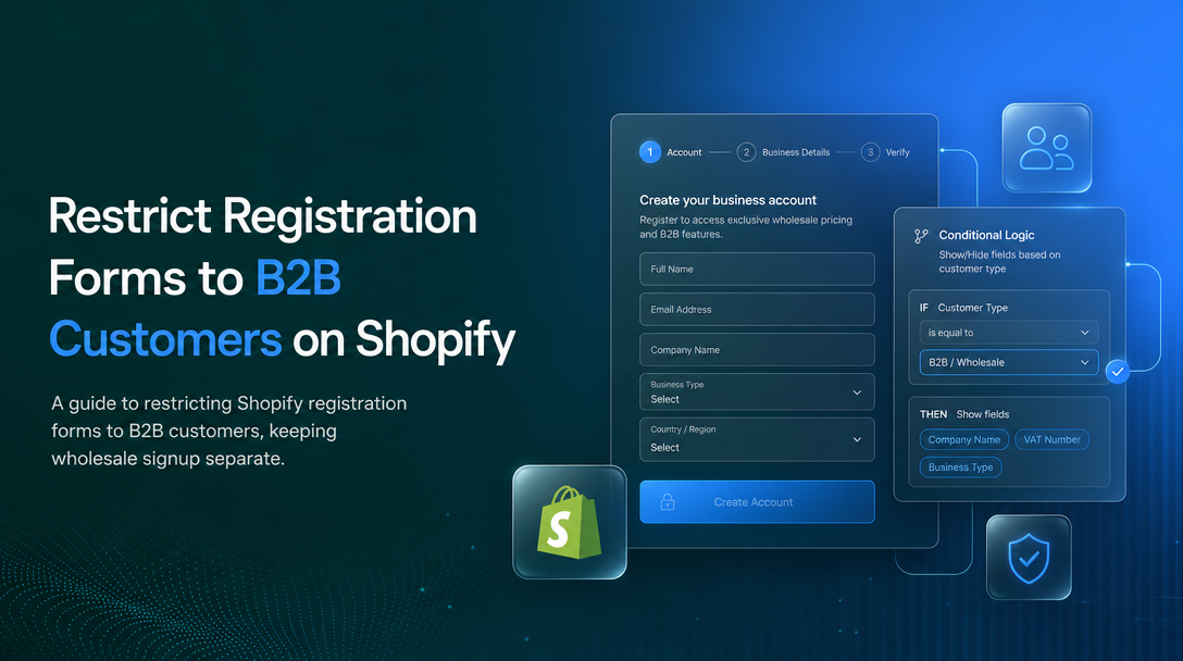 How to Restrict Registration Forms to B2B Customers on Shopify image