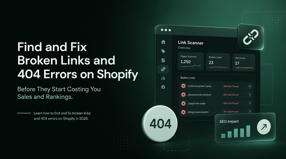 How to Find and Fix Broken Links and 404 Errors on Shopify Before They Start Costing You Sales and Rankings