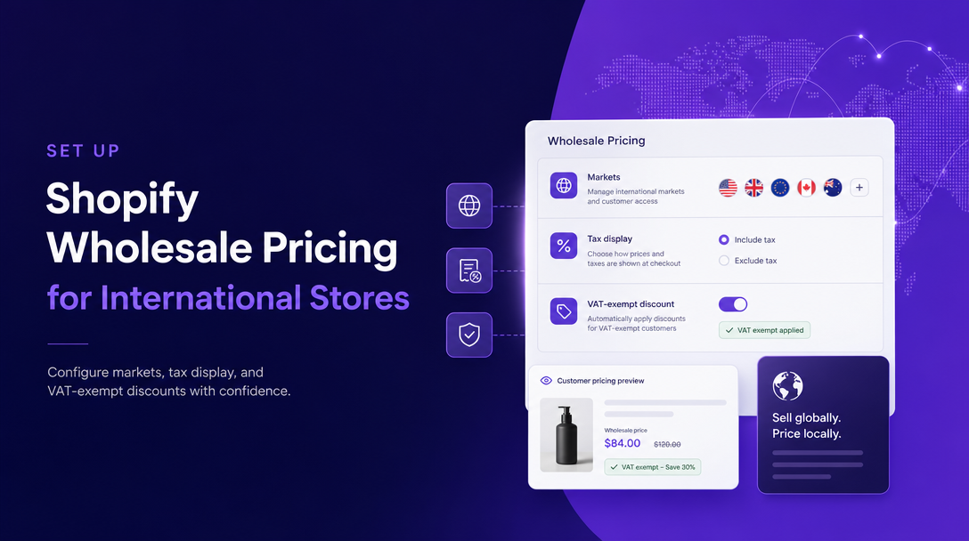 How to Set Up Shopify Wholesale Pricing for International Stores image