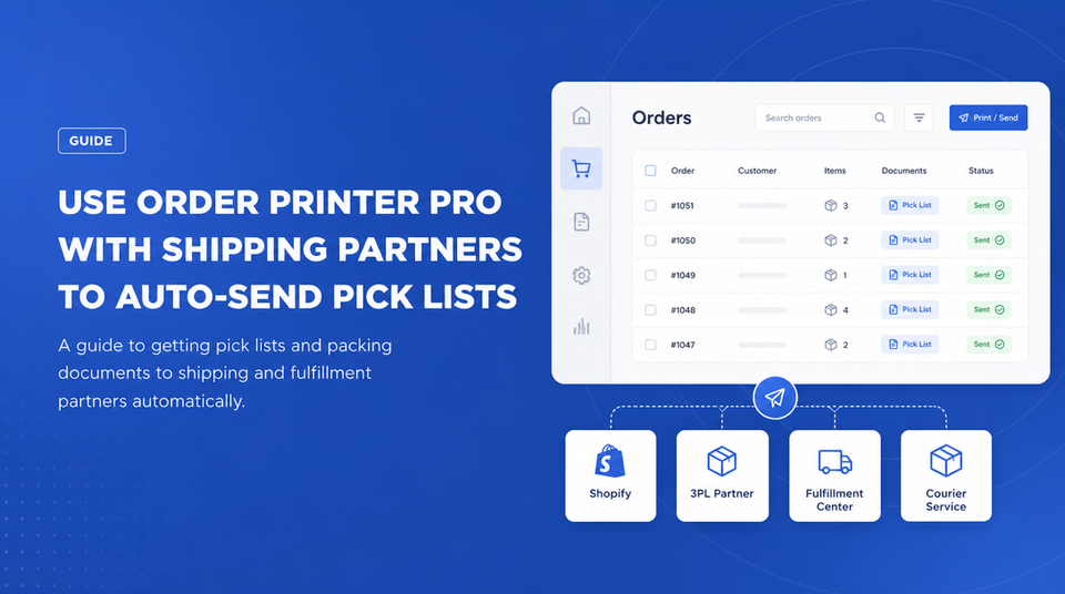 How to Use Order Printer Pro With Shipping Partners to Auto-Send Pick Lists article illustration