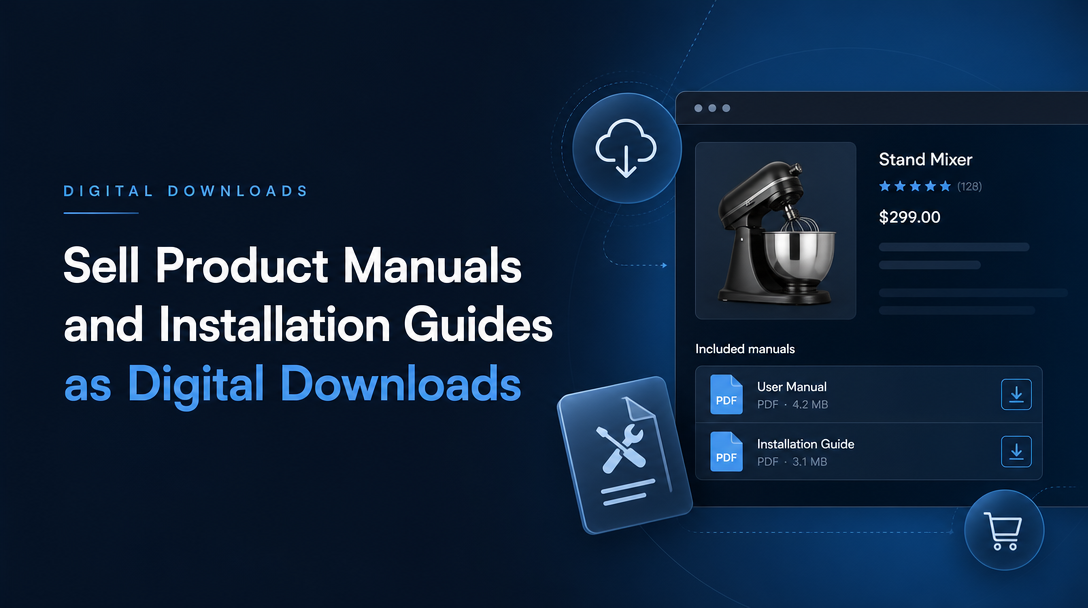 How to Sell Product Manuals and Installation Guides as Digital Downloads image