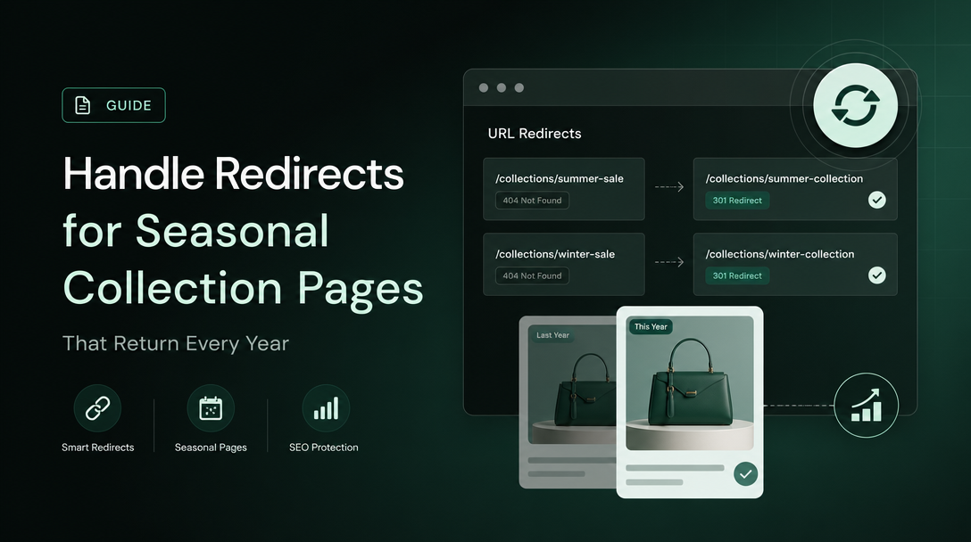 How to Handle Redirects for Seasonal Collection Pages That Return Every Year image