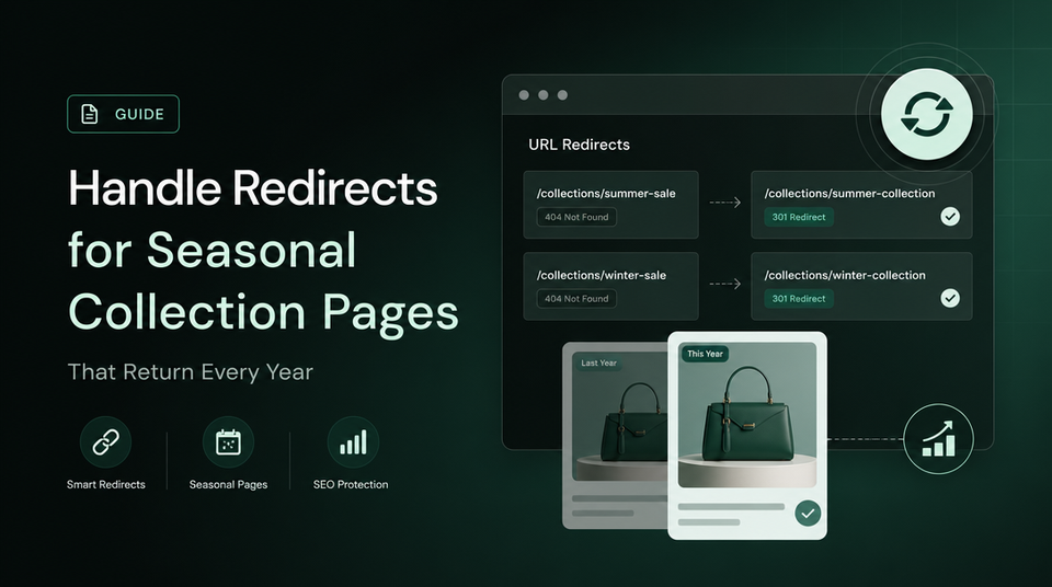 How to Handle Redirects for Seasonal Collection Pages That Return Every Year