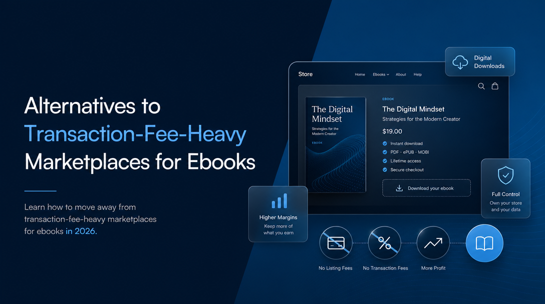 Alternatives to Transaction-Fee-Heavy Marketplaces for Ebooks image