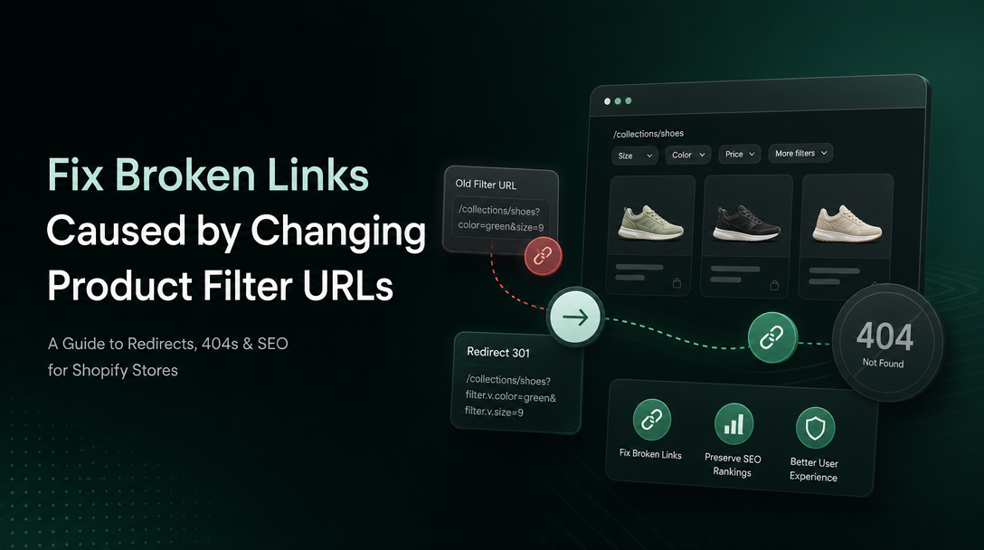 How to Fix Broken Links Caused by Changing Product Filter URLs image