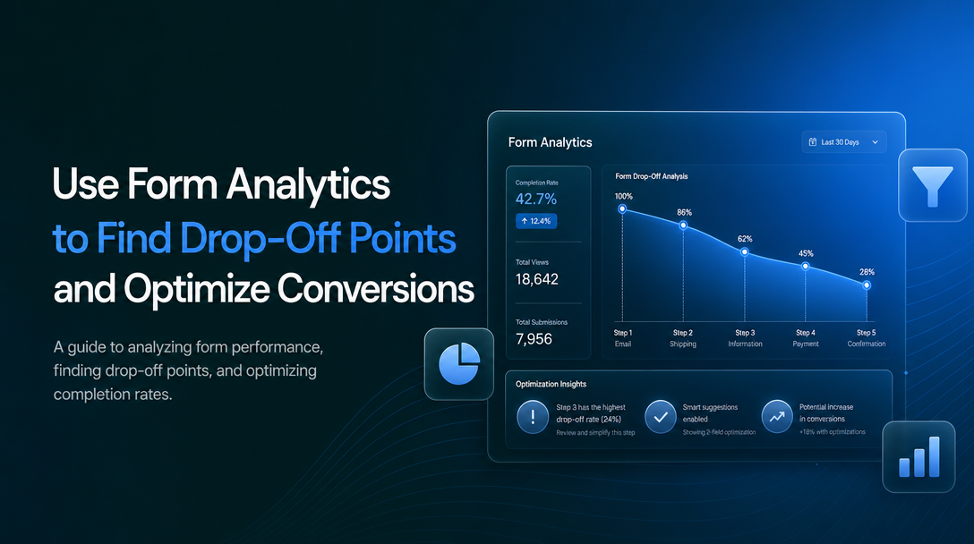 How to Use Form Analytics to Find Drop-Off Points and Optimize Conversions image
