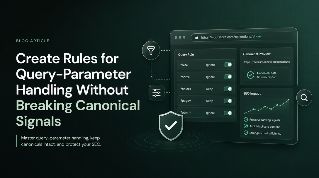 How to Create Rules for Query-Parameter Handling Without Breaking Canonical Signals image