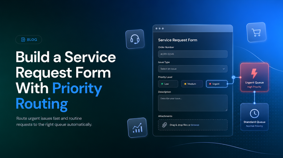How to Build a Service Request Form With Priority Routing