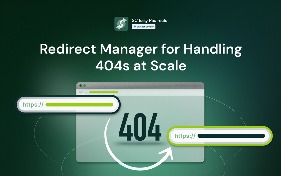 Redirect Manager for Handling 404s at Scale