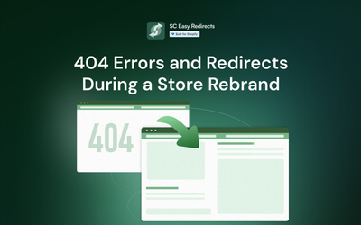 How to Manage 404 Errors and Redirects During a Store Rebrand