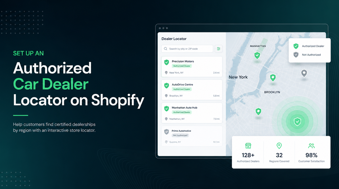 How to Set Up an Authorized Car Dealer Locator on Shopify image