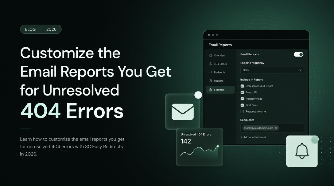 How to Customize the Email Reports You Get for Unresolved 404 Errors image