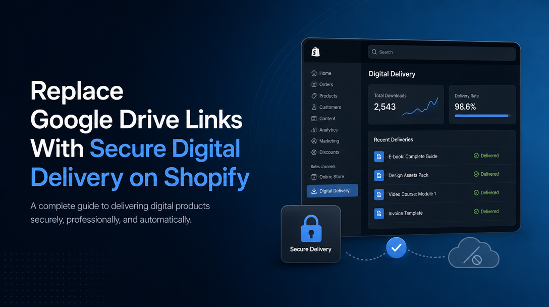 How to Replace Google Drive Links With Secure Digital Delivery on Shopify image