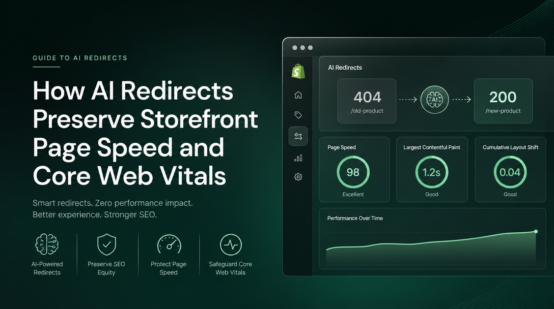 How AI Redirects Preserve Storefront Page Speed and Core Web Vitals image