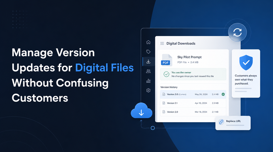 How to Manage Version Updates for Digital Files Without Confusing Customers article illustration
