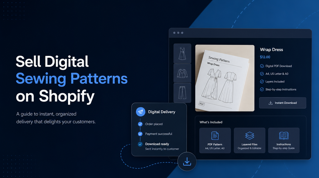 How to Sell Digital Sewing Patterns on Shopify image