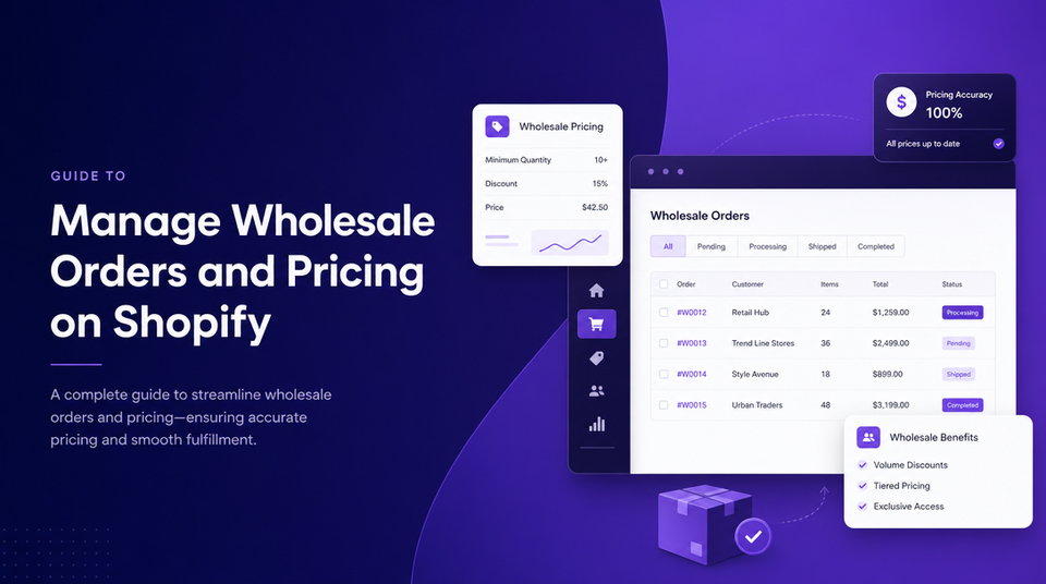 How to Manage Wholesale Orders and Pricing on Shopify article illustration