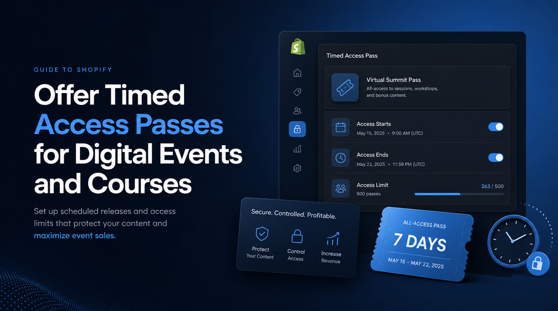 How to Offer Timed Access Passes for Digital Events and Courses image
