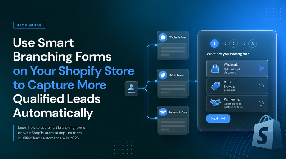 How to Use Smart Branching Forms on Your Shopify Store to Capture More Qualified Leads Automatically