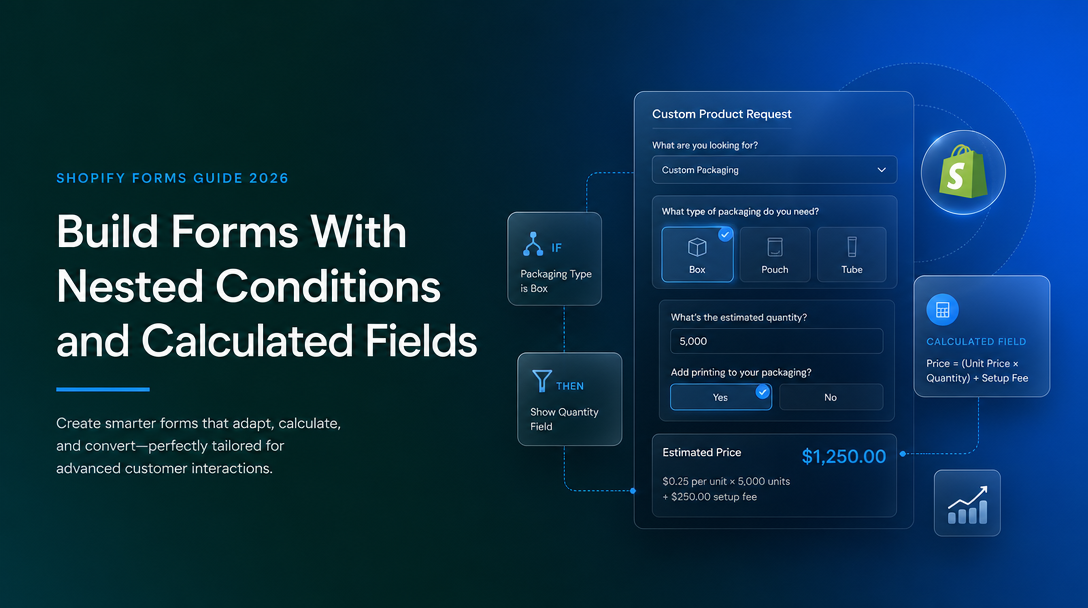 How to Build Forms With Nested Conditions and Calculated Fields on Shopify for Advanced Customer Interactions image