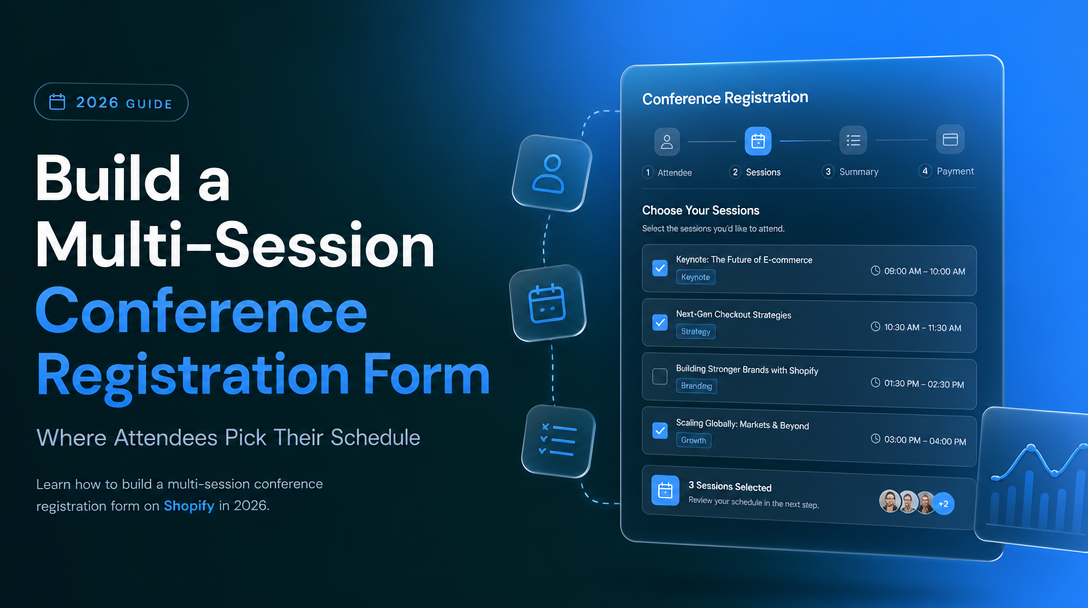 How to Build a Multi-Session Conference Registration Form Where Attendees Pick Their Schedule image