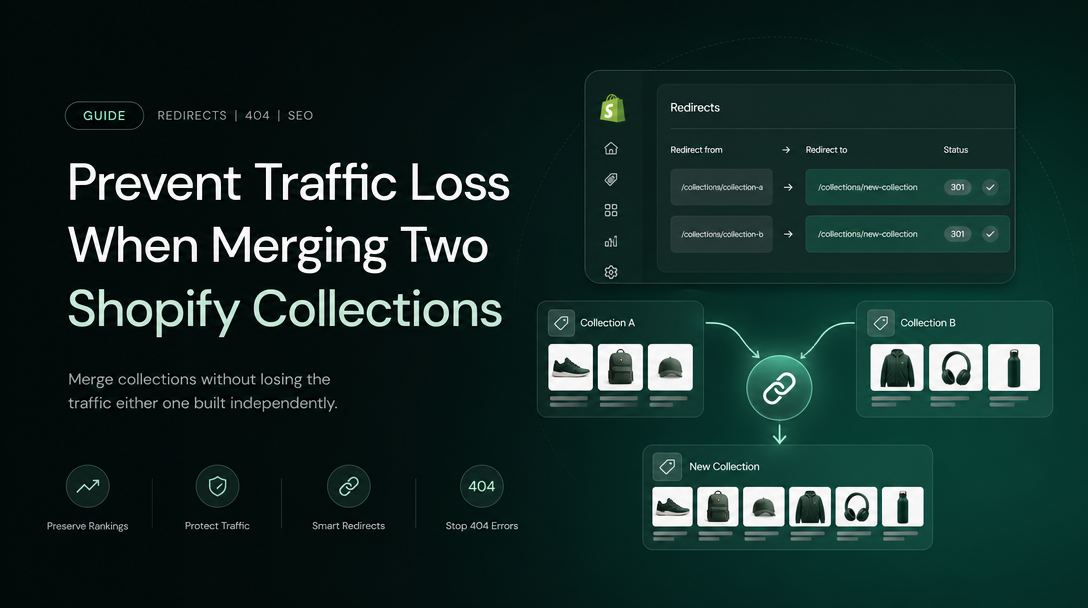 How to Prevent Traffic Loss When Merging Two Shopify Collections image