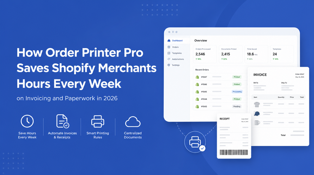 How Order Printer Pro Saves Shopify Merchants Hours Every Week on Invoicing and Paperwork image