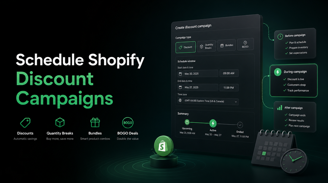 How to Schedule Shopify Discount Campaigns image