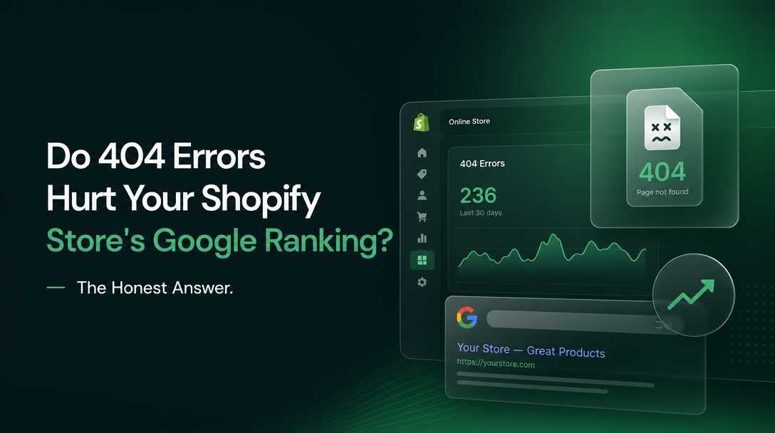 Do 404 Errors Hurt Your Shopify Store's Google Ranking? The Honest Answer image