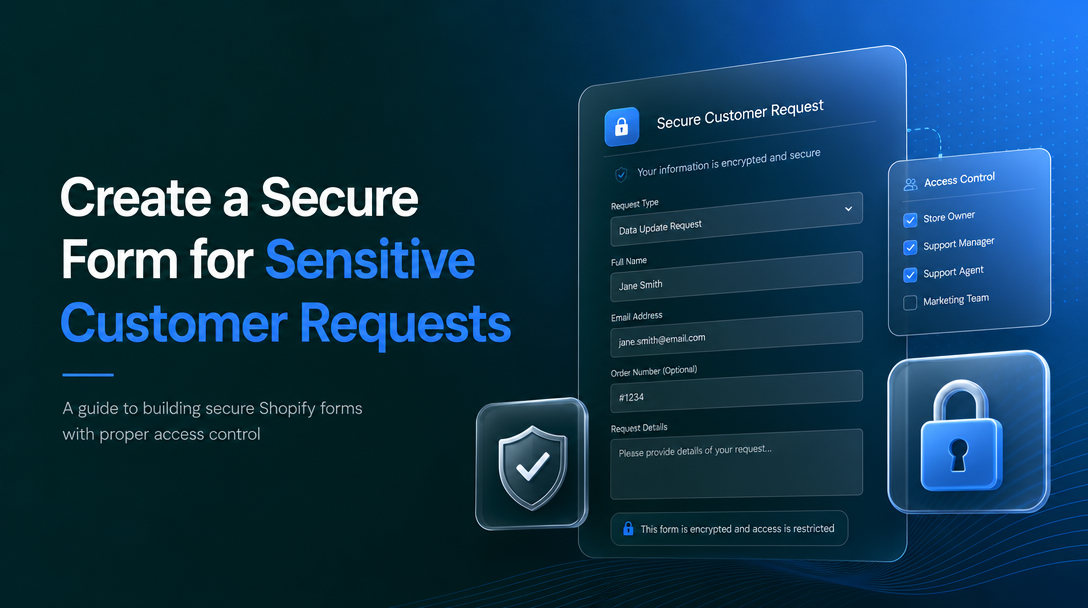 How to Create a Secure Form for Sensitive Customer Requests image