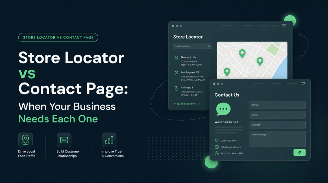 Shopify Store Locator vs Contact Page: What's the Difference? image