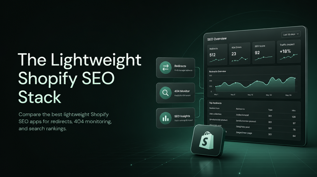 The Lightweight Shopify SEO Stack: Redirects, Image Optimization, and Structured Data Apps Compared image
