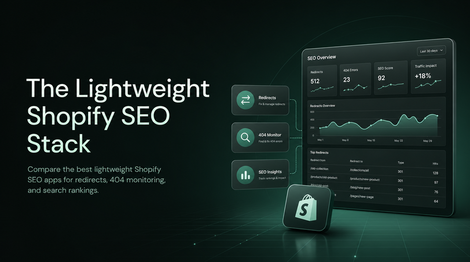 The Lightweight Shopify SEO Stack: Redirects, Image Optimization, and Structured Data Apps Compared article illustration