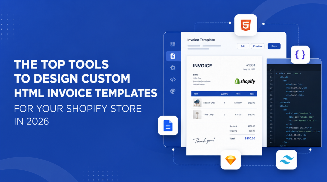 The Top Tools to Design Custom HTML Invoice Templates for Your Shopify Store in 2026 image