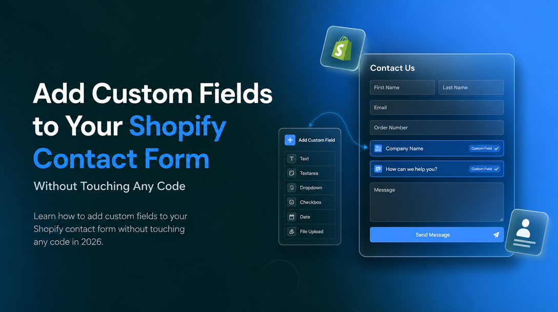 How to Add Custom Fields to Your Shopify Contact Form Without Touching Any Code image
