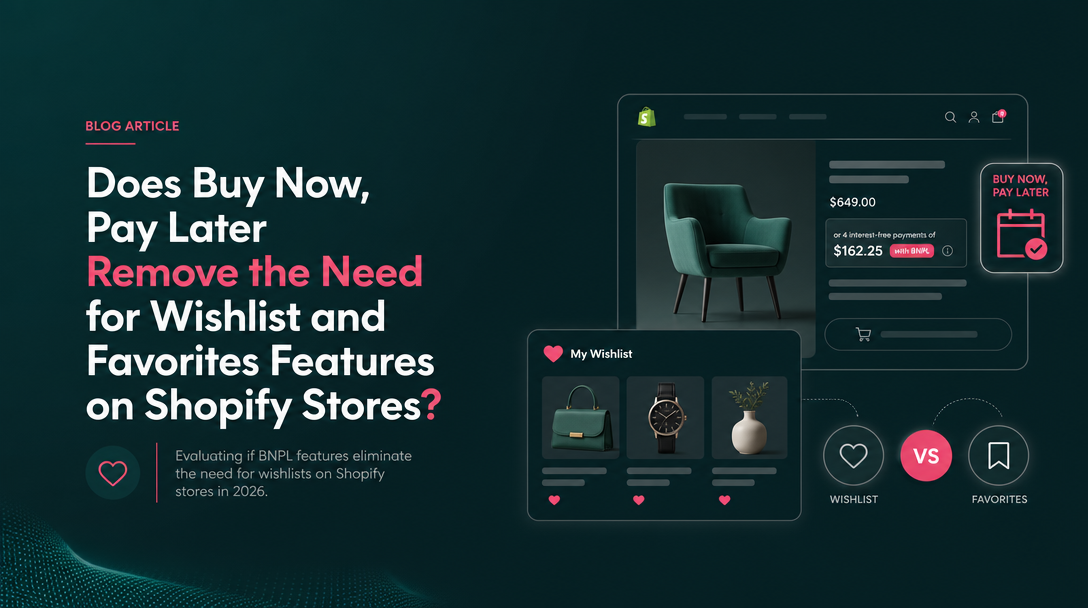 Does Buy Now, Pay Later Remove the Need for Wishlist and Favorites Features on Shopify Stores? image