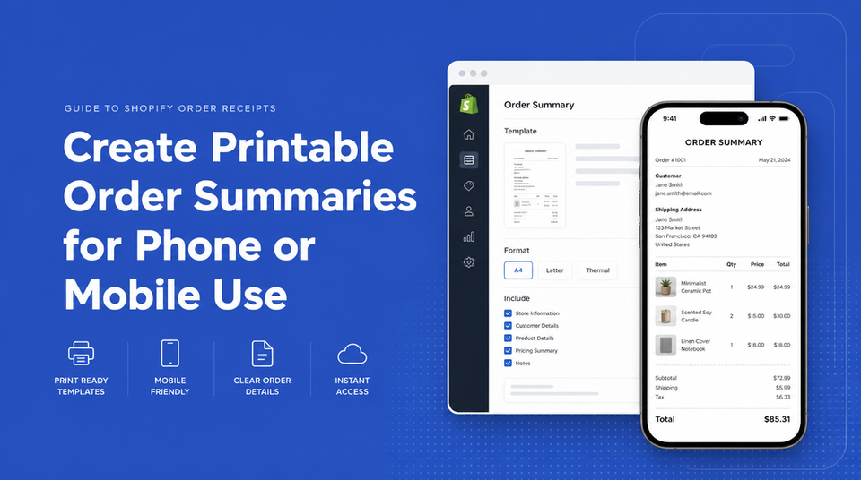How to Create Printable Order Summaries for Phone or Mobile Use article illustration