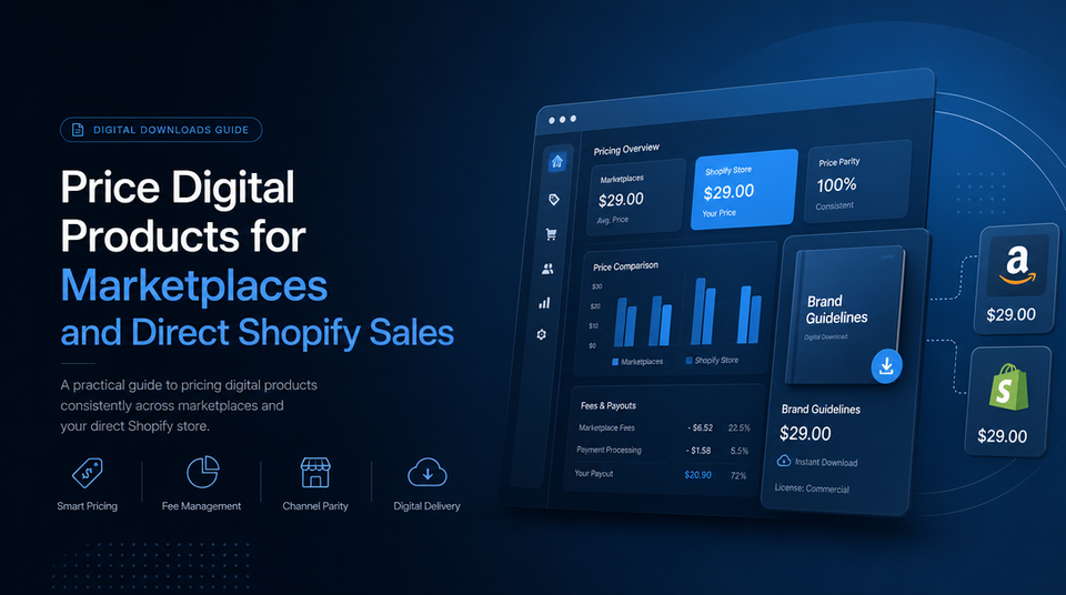 How to Price Digital Products for Marketplaces and Direct Shopify Sales article illustration
