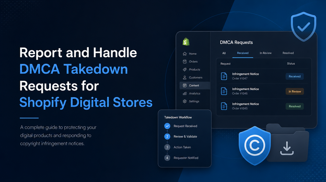How to Report and Handle DMCA Takedown Requests for Shopify Digital Stores image