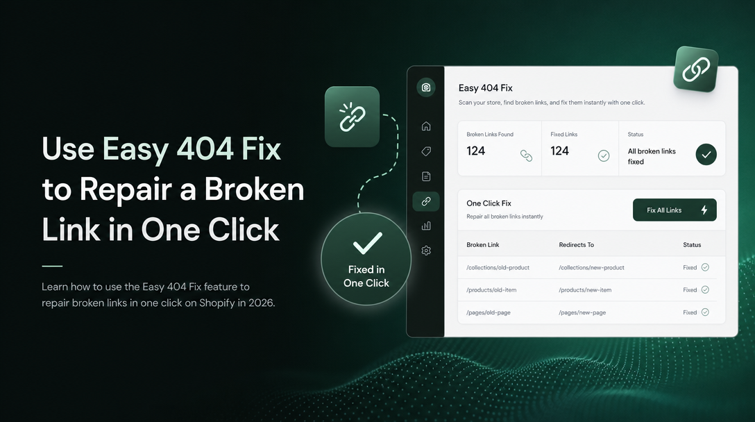 How to Use Easy 404 Fix to Repair a Broken Link in One Click image