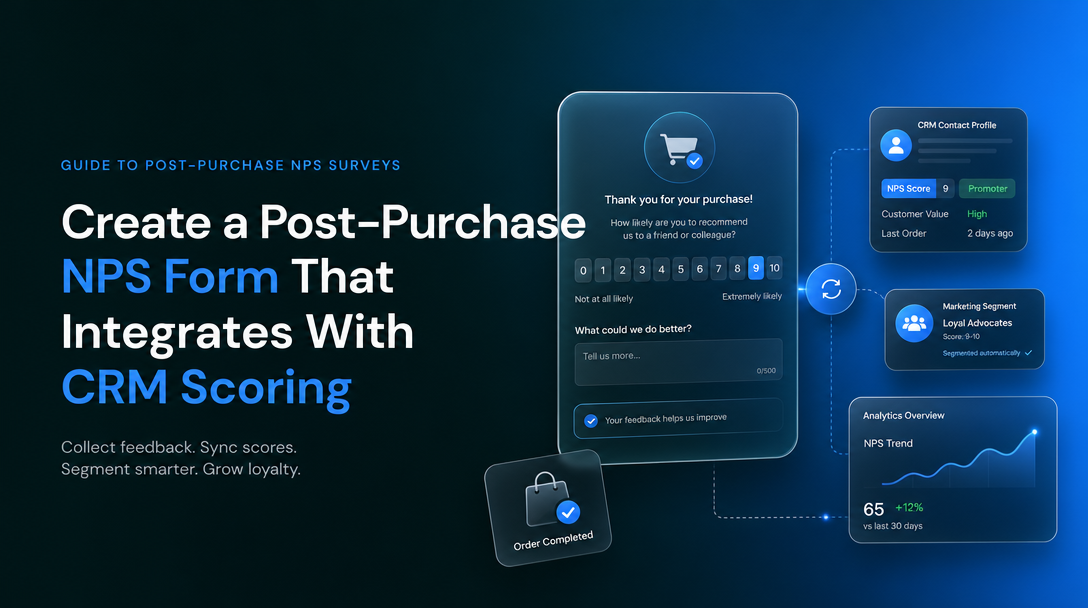 How to Create a Post-Purchase NPS Form That Integrates With CRM Scoring image