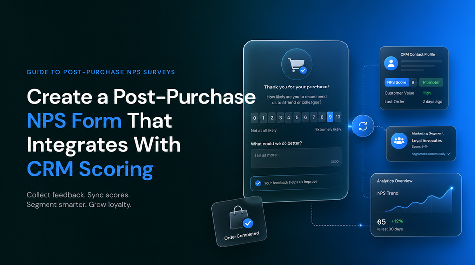 How to Create a Post-Purchase NPS Form That Integrates With CRM Scoring article illustration