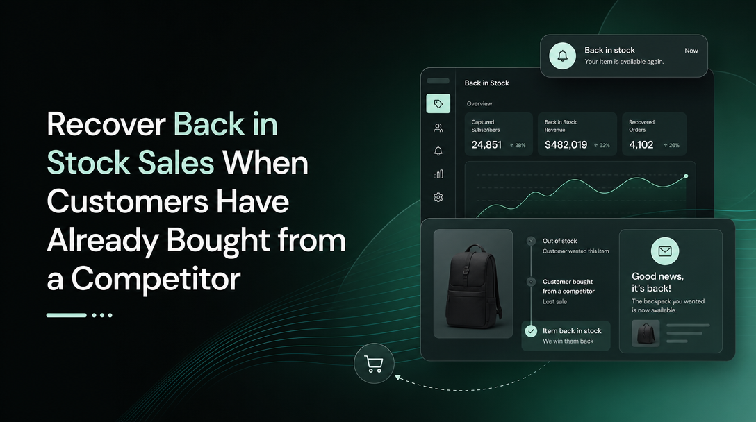 How to Recover Back in Stock Sales When Customers Have Already Bought from a Competitor image