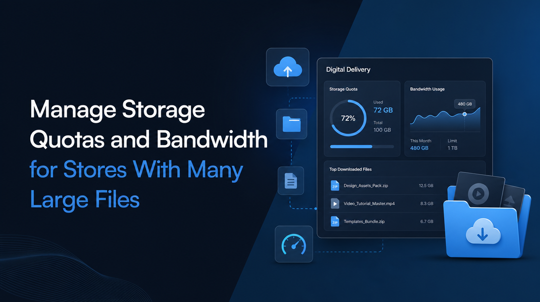 How to Manage Storage Quotas and Bandwidth for Stores With Many Large Files image