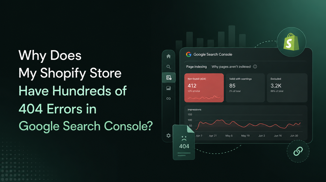 Why Does My Shopify Store Have Hundreds of 404 Errors in Google Search Console? image