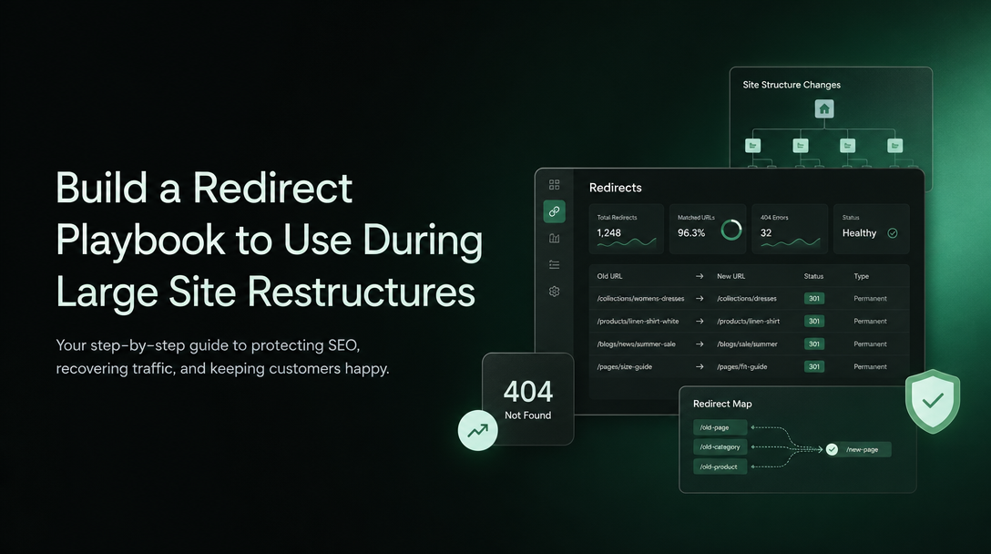 How to Build a Redirect Playbook to Use During Large Site Restructures image