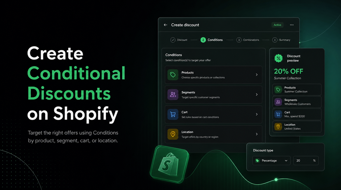 How to Create Conditional Discounts on Shopify image