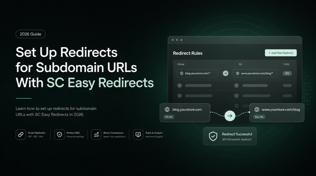 How to Set Up Redirects for Subdomain URLs With SC Easy Redirects image