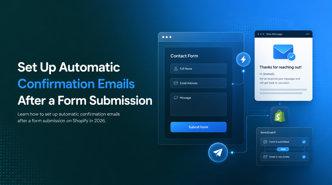 How to Set Up Automatic Confirmation Emails After a Form Submission on Shopify image